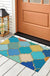 Feblilac Colorful Moroccan Pattern PVC Coil Door Mat