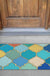 Feblilac Colorful Moroccan Pattern PVC Coil Door Mat