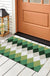 Yellow and Green Rhombus Door Mat