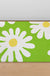 Feblilac Green Background Irregular Daisy PVC Coil Door Mat @Frank’s design