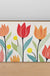 Feblilac Tulips Off-white Background PVC Coil Door Mat