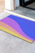 Feblilac Blue Purple Mountain PVC Coil Door Mat