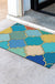 Feblilac Colorful Moroccan Pattern PVC Coil Door Mat