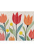 Feblilac Tulips Off-white Background PVC Coil Door Mat