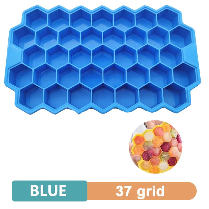 4/6/8/15 Grid Big Ice Tray Mold Giant Jumbo Large Food Grade Silicone Ice Cube Square Tray Mold DIY Ice Maker Ice Cube Tray