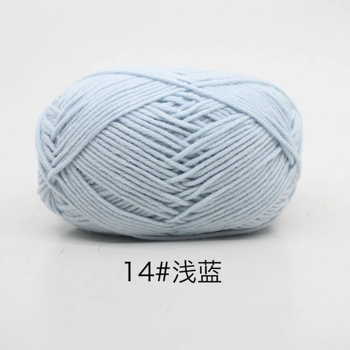 50g/Set 4ply Milk Cotton Knitting Wool Yarn Needlework Dyed Lanas For Crochet Craft Sweater Hat Dolls At Low Price