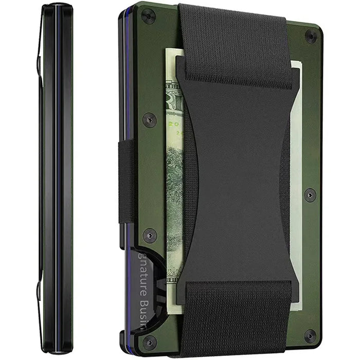 Carbon Fiber Minimalist Slim Wallet Carteira for Men Cartera Tarjetero Hombre RFID Cashback Credit Card Holder Luxury