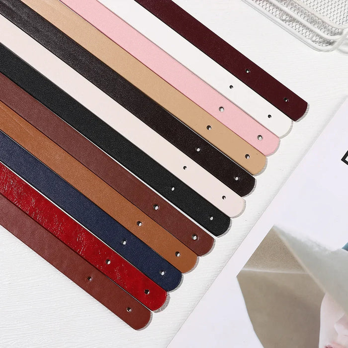 2Pcs New Detachable PU Leather Bag Belt Handbag Band Handle Shoulder Bag Strap Gift Box Handle Band DIY Bag Accessories