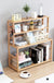 3-tier Wooden Bookshelf Office Student Stationery Organizer Magazine Holder Home Sundries Storage Shelves Kitchen Seasoning Rack