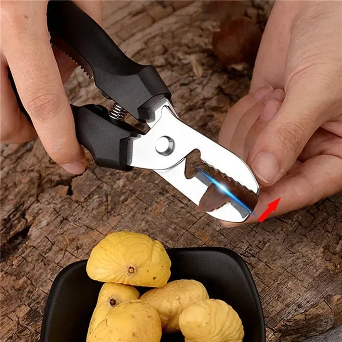 Chestnut Peeler Chestnut Scissors Mouthopener Sheller Cross Peeler Nut Tool Chestnut Pliers Raw Chestnut Clip Kitchen Items