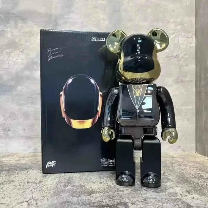 400% Bearbrick Figure Violent Bear Statues Bearbrick Collection Fashion Bear Figure Desktop Luxury Living Room Decorations Gifts