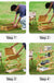 GIANXI Camping Bamboo Shelf Rack Foldable Outdoor 3 Plies 4 Plies Folding Storage Rack portable table Flower Rack Shoe Rack