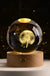 6cm 3D Crystal ball Crystal Planet Night Light Laser Engraved Solar System Globe Astronomy Birthday Gift Home Desktop Decoration