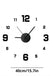 Creative Frameless DIY Wall Clock Wall Decal Home Silent Clock Living Room Office Wall Decoration