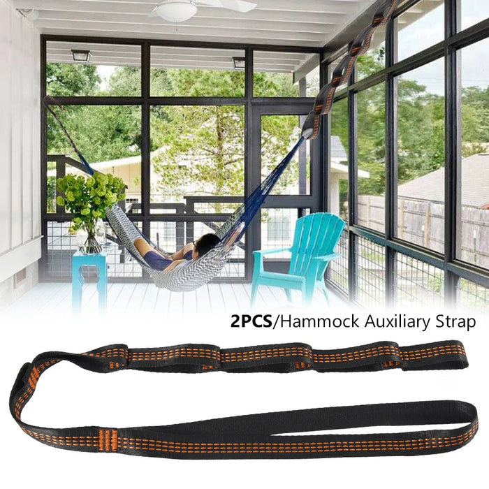 2Pc Hammock Straps Max Bearing 400kg Yoga Swing Hanging Belt Nylon Adjustable Hanging Straps Garden Yard Yoga Hammock Rope Strap