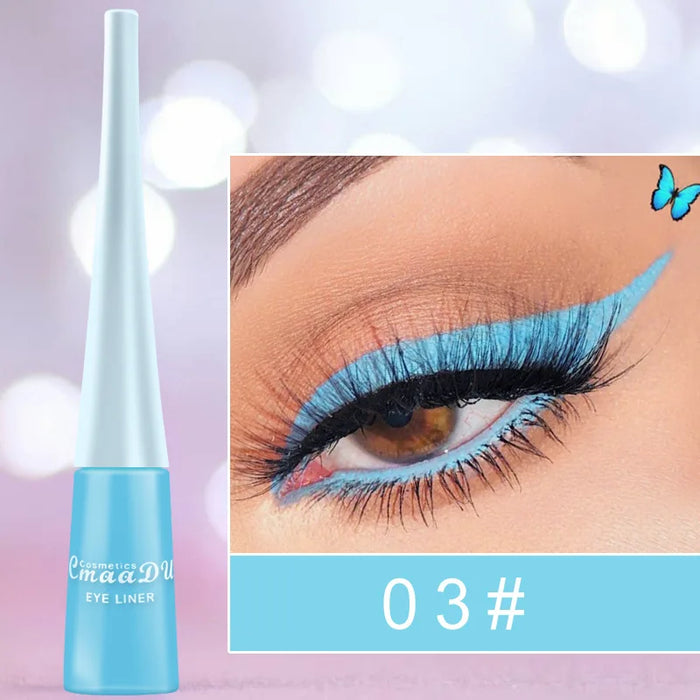 Colorful Sexy Eyeliner Liquid Pencil Waterproof Easy To Wear Make Up Matte Eye Liner Blue Red Green White Gold Brown Eyliner