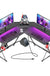 Chulovs Gaming Desk 50.4” with LED Strip & Power Outlets, L-Shaped Computer Corner Desk Carbon Fiber Surface with Monitor Stand