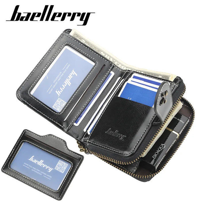 2023 New Women Wallets Fashion Short PU Leather Top Quality Card Holder Female Zipper Purse