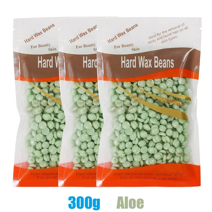 500g/400g/200g Waxing Wax Beans for Wax Heater Machine No Strip Depilatory Hot Film Hard Wax Waxing Body Hair Removal Wax Beads