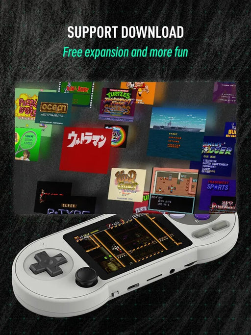 DATA FROG SF2000 Portable Handheld Game Console 3 Inch IPS Retro Game Consoles Built-in 6000 Games Retro Video Games For Kids