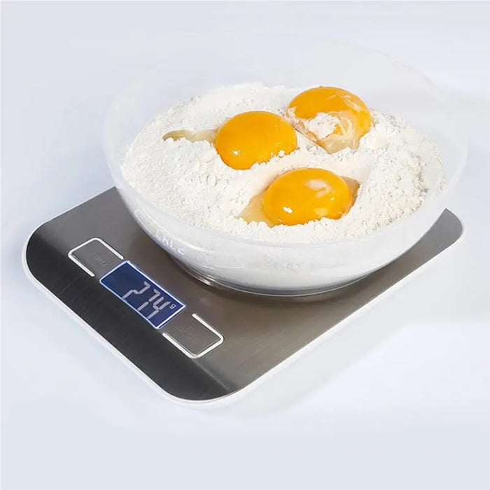 5kg/10kg Rechargeable Stainless Steel Electronic Scales Kitchen Scales Home Jewelry Food Snacks Weighing Baking Tools