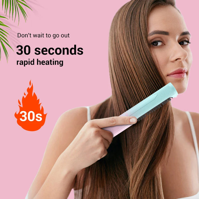 Electric Hair Brush Straightening Brush Hot Heating Comb Men Beard Hair Wigs Professional Hair Straightener Curlers for Women