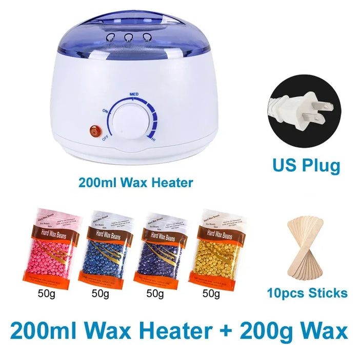 200ml/500ml Wax Machine for Hair Removal Paraffin Heater Waxing Beans Depilatory Epilator Warmer Wax-melting Pot