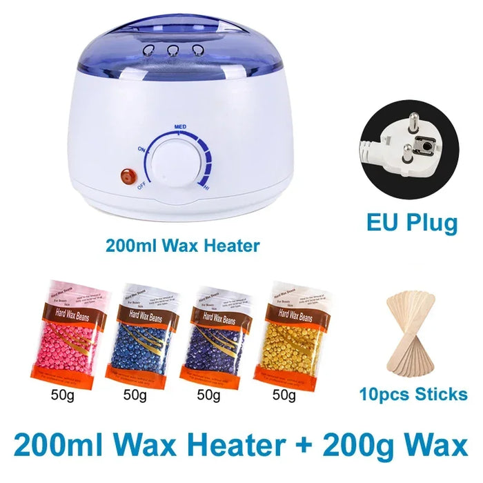 200ml/500ml Wax Machine for Hair Removal Paraffin Heater Waxing Beans Depilatory Epilator Warmer Wax-melting Pot