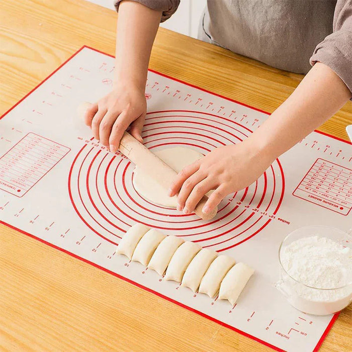 60/50/40cm Silicone Pad Baking Mat Sheet Kneading Dough Mat For Kitchen Rolling Dough Pizza Large Dough Non-Stick Maker Holder