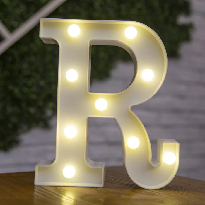 Alphabet Letter LED Lights Luminous Number Lamp Decor Battery Night Light for home Wedding Birthday Christmas party Decoration