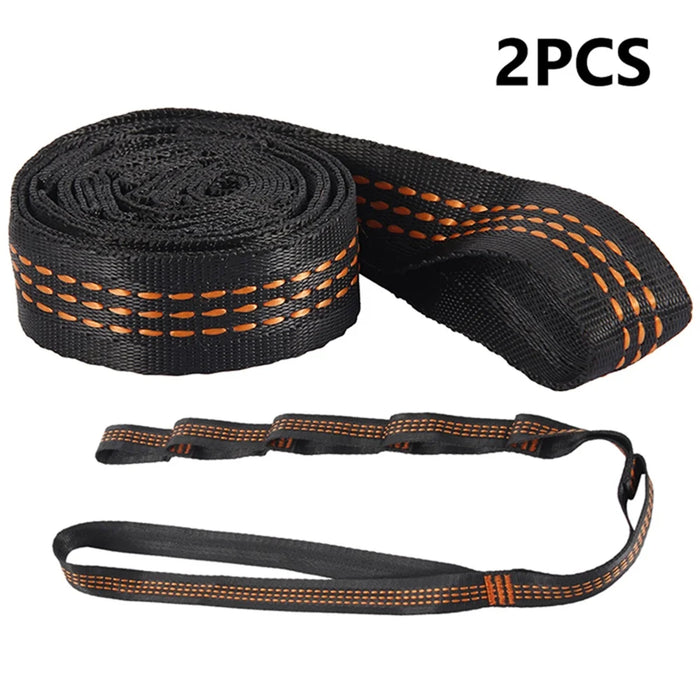 2Pc Hammock Straps Max Bearing 400kg Yoga Swing Hanging Belt Nylon Adjustable Hanging Straps Garden Yard Yoga Hammock Rope Strap