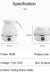 Foldable And Portable Teapot Water Heater 600ML Household Travel Electric Water Kettle 220V Kitchen Appliances Water Boiling Pot