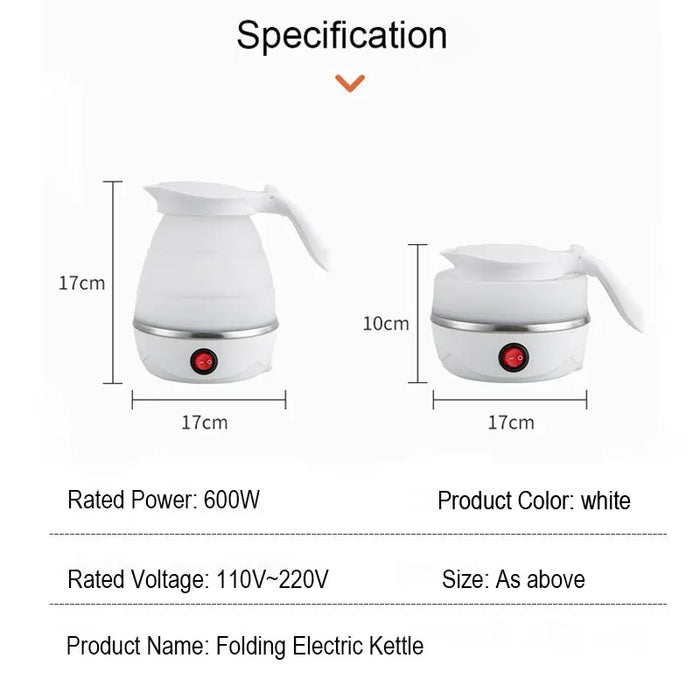 Foldable And Portable Teapot Water Heater 600ML Household Travel Electric Water Kettle 220V Kitchen Appliances Water Boiling Pot