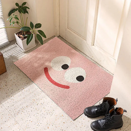 Entrance Door Mat Household PVC Anti-skid Wire Ring Foot Mat Waterproof And Fadeless Kitchen Carpet Free Cutting Bathroom Rug