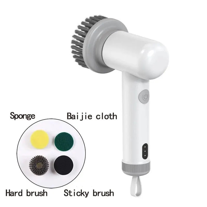 Electric Cleaning Brush Hand Holding Wireless Multifunctional-Function Household Kitchen Stove Waterproof Cleaning-Brush