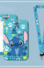 Disney Anime Credential Badge Holder Kawaii Stitch Card Holders Student Campus Lanyard Cards Holder Neck Straps for Kids Gift