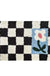 Retro Chessboard Plaid Bath Mats Fluffy Grids, Checkerboard Mat for Bathroom