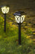 2pcs/Lot Led Solar Lawn Lights Outdoor Waterproof Warm Light Garden Decoration Lamp For Walkway Path Villa Yard Driveway