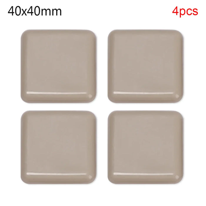 4pcs Furniture Leg Slider Pads Anti Scratch Easy Move Heavy Furniture Thickened Moving Pad Anti-abrasion Floor Protector Mat