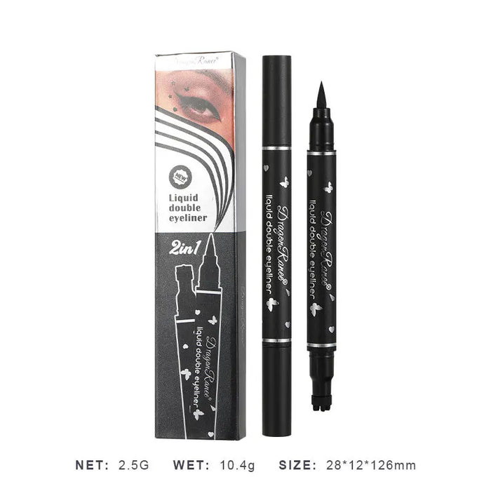 Liquid Eyeliner Stamp Marker Pen Waterproof Long Lasting Double-ended Cosmetic Makeup Eye Liner