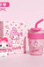 700/1200ml Sanrio Hello Kitty Cinnamoroll Thermos Cup Straw Cup with Handle Cartoon High Capacity Stainless Steel Water Cup Gift