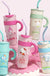 700/1200ml Sanrio Hello Kitty Cinnamoroll Thermos Cup Straw Cup with Handle Cartoon High Capacity Stainless Steel Water Cup Gift