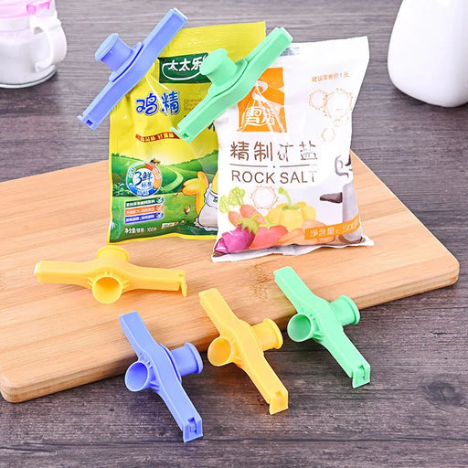 Food Bags Stick Clip Close Plastic Bags Clothespins for Kitchen Items Gadget Clip Closure Soldering Tweezers for Food Bags