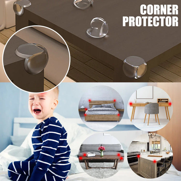 4/16 pcs Child Baby Safety Silicone Protector Table Soft Transparent Children Anti Collision Table Corner Edge Protection Cover