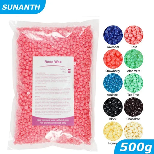 500g/400g/200g Waxing Wax Beans for Wax Heater Machine No Strip Depilatory Hot Film Hard Wax Waxing Body Hair Removal Wax Beads