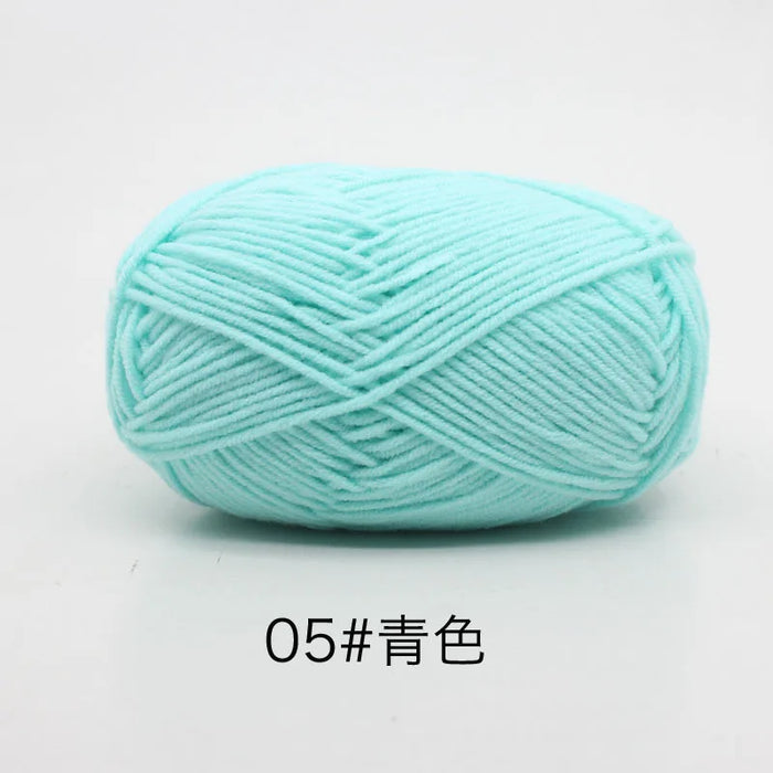 50g/Set 4ply Milk Cotton Knitting Wool Yarn Needlework Dyed Lanas For Crochet Craft Sweater Hat Dolls At Low Price