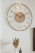 Creative Wall Clock Wood Silent Wall Clock Large Decorative Battery Operated Non Ticking Analog Retro Clock for Living Room