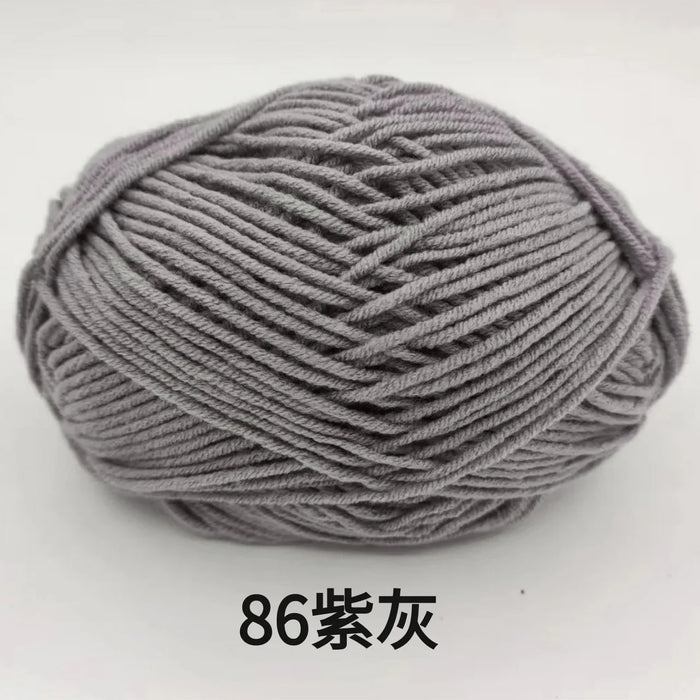 50g/Set 4ply Milk Cotton Knitting Wool Yarn Needlework Dyed Lanas For Crochet Craft Sweater Hat Dolls At Low Price