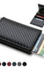 Carbon Fiber Slim Aluminum Men Wallet ID Credit Card Holder Mini RFID Wallet Automatic Pop up Bank Card Case Black Vallet 2023