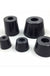 8Pcs Black Rubber Feet Chair Floor Protector Non-slip Furniture Feet Table Leg Cover Cabinet Bottom Pads Funiture Legs